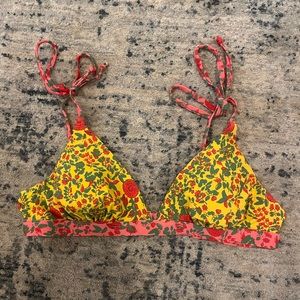 Roller Rabbit Floral Bikini top